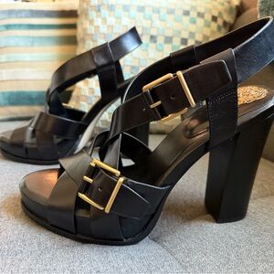 NWOT Vince Camuto Elegant Black Strappy Heels